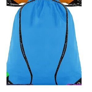 Drawstring Backpack Bags Sack Pack Cinch Tote Sport Storage Polyester Bag